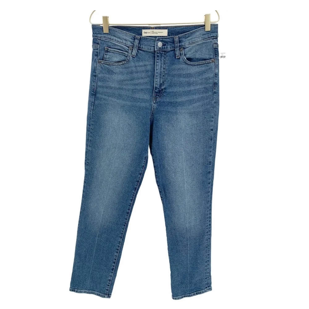 GAP Women Jeans Forever Straight High Rise Stretch Denim, Size 32